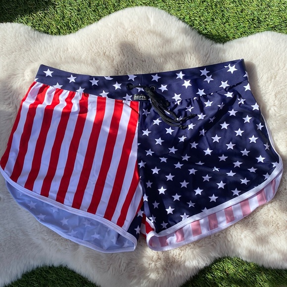 Neptio Other - NWOT Neptio American Flag Midcut Swimsuit